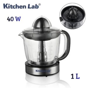 KITCHEN LAB Presse Agrumes Électrique 1 Litre Double Cônes 40W Rotation Bidirectionnelle - KT-CJ-005