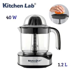 KITCHEN LAB Presse Agrumes Électrique 1.2 L Double Cônes 40W Rotation Bidirectionnelle - KT-CJ-004