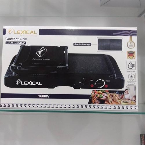 LEXICAL panineuse électrique 2 en 1 Plancha à grille de tabler 1600 WATT REFERENCE LSM-2550