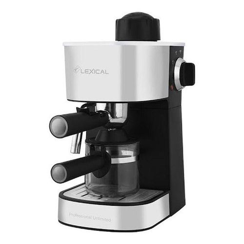 LEXICAL machine à expresso semi-automatique 2 en 1 avec mousseur à lait, prépare cappuccino, latte et moka