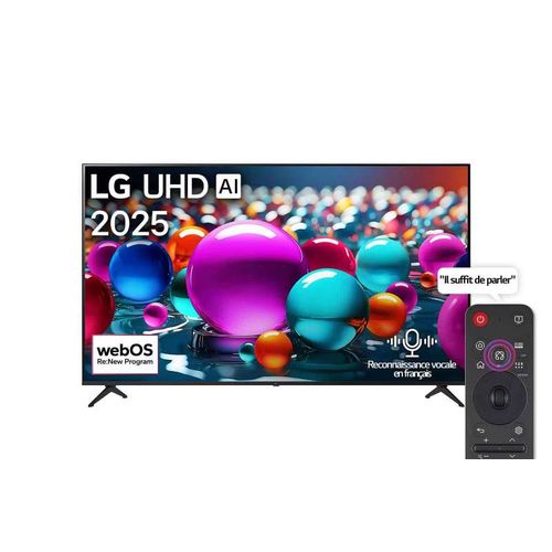 LG Téléviseur 55" Smart UHD AI - 55UA85006LA - 4K - Télécommande AI Magic Remote HDR10 webOS25 2025