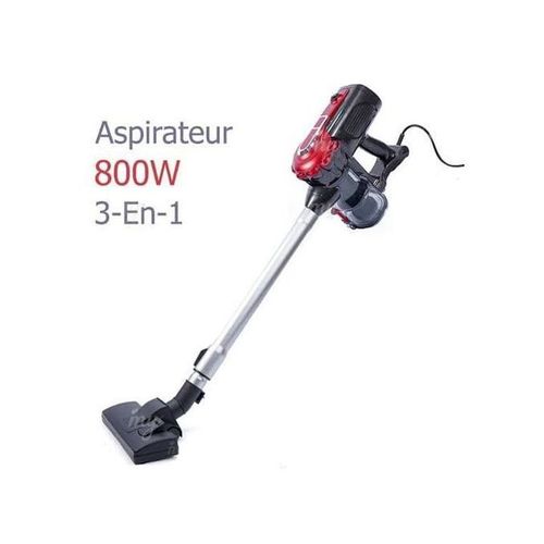 Multismart Aspirateur Balai 3En1 Avec Technologie Cyclonique 500Ml 800W MS-VC201 Rouge