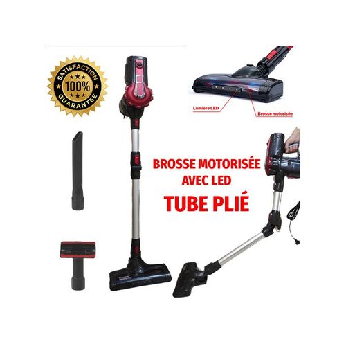 Multismart Aspirateur Balai & À Main flex Sans Sac 4en1 800W Avec Brosse Motorisée Toutes Options
