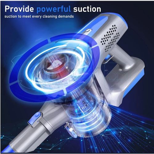 Multismart Aspirateur balai bâton sans fil, aspirateur à main 12 KPa, 2 en 1 avec écran tactile LCD jusqu'à 40 minutes d'autonomie MS-VC3012 – Image 2
