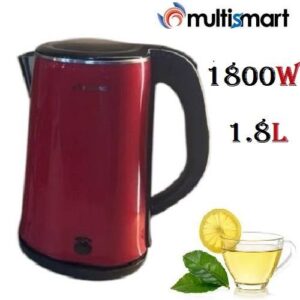 Multismart Bouilloire Electrique Sans Fil - 1800W 1.8L - MS-KT2021- Rouge