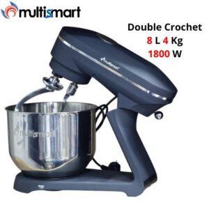 Multismart Robot Pétrin Double Crochet 8L 4Kg 1800W