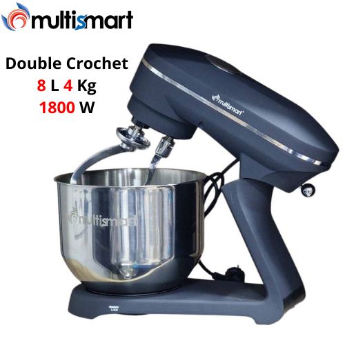 Multismart Robot Pétrin Double Crochet 1800W 8L 4Kg