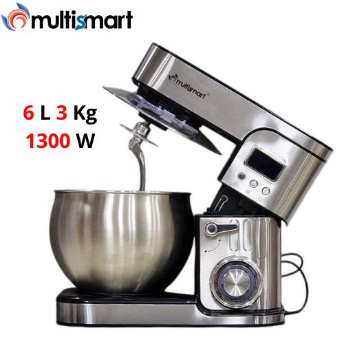 Multismart Robot Pétrin 1300W 6L 3KG Avec Afficheur