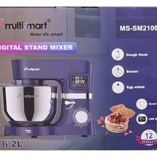 Multismart Robot Pétrin 1500W 6.2L 3KG Avec Afficheur LED – Image 2
