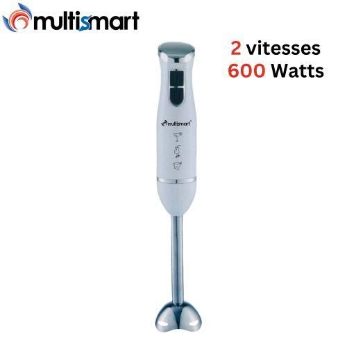 Multismart Bras Mixeur 600W avec pied et lames en inox - Mélangeur a main.
