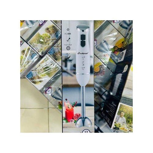 Multismart Bras Mixeur 600W avec pied et lames en inox - Mélangeur a main - Blanc – Image 2
