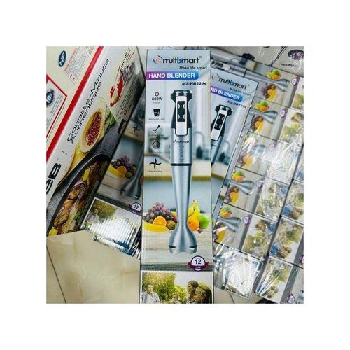 Multismart Bras Mixeur 800W en Inox avec Tasse 600ml - Mélangeur a main HB2214 – Image 2