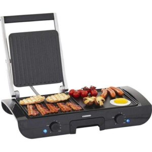 Multismart Plancha à grille de tabler & panineuse électrique 2 en 1