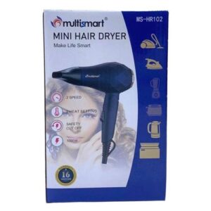 Multismart MS-HR102 Mini Sèche-cheveux-bleu-