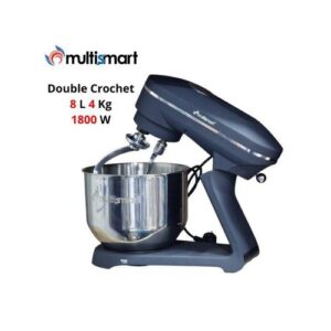 Multismart Robot Pétrin Double Crochet 1800W 8L 4Kg MS-SM2508