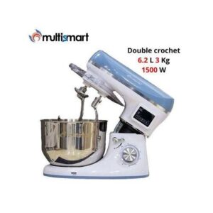 Multismart Robot Pétrin Double Crochet 6.2L 1500W 3Kg MS-SM2206