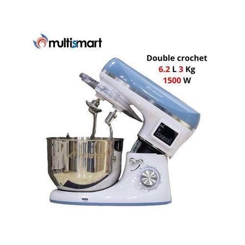 Multismart Robot Pétrin Double Crochet 6.2L 1500W 3Kg MS-SM2206