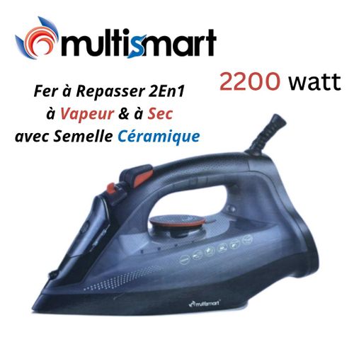 Multismart Fer a Repasser a Vapeur et Sec Professionnel Céramique 2200W - IR2141