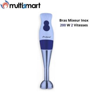 Multismart Bras Mixeur En Inox - 200 W 2 Vitesses - HB3001 Bleu