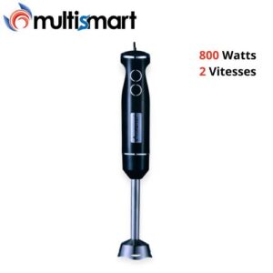 Multismart Bras Mixeur Inox 800W 2 Vitesses - MS-HB2103 Noir