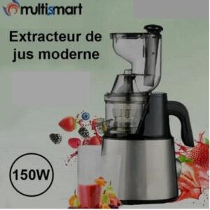 Multismart Extracteur De Jus Fruit & Légumes - 150W - MS-JC2041 - Noir - Argent