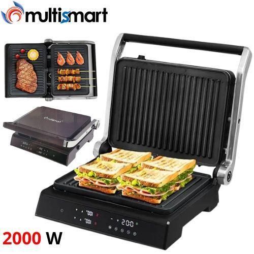 Multismart Panineuse Et Grill Tactile Avec Minuteur 2000W 180° MS-GL5011