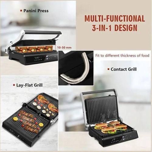 Multismart Panineuse Et Grill Tactile Avec Minuteur 2000W 180° MS-GL5011 – Image 3