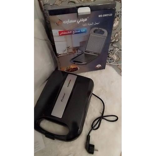 Multismart Paninsue electrique Burger et Grill 800w presse a panini sw3123 – Image 3