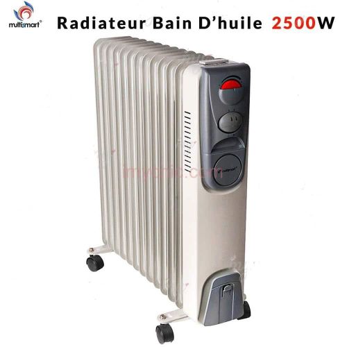 Multismart Radiateur 13 éléments, Bain D’Huile 2500W MS-OH1131