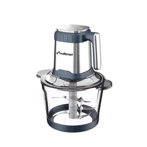 Multismart MS-FC2212 Hachoir Électrique 3 vitesses, 300W, 2 lames en acier inoxydable, capacité de 2 litres et bol en verre antidérapant