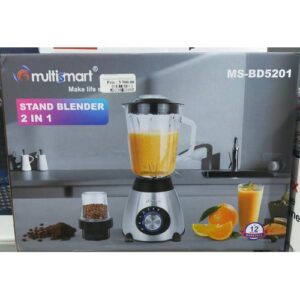 Multismart Blender Électrique 2En1 1.5L MS-BD5201