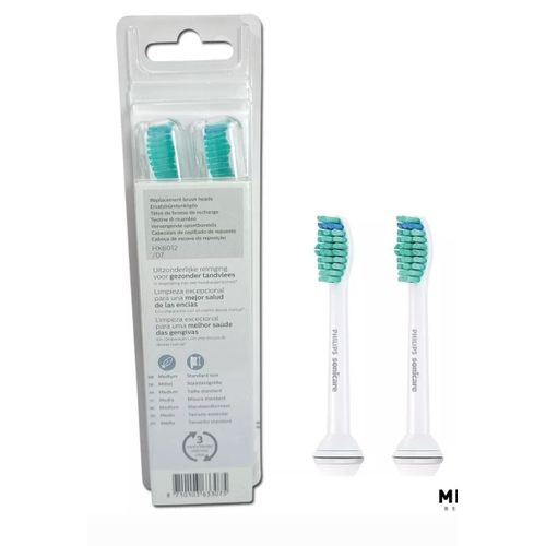 Philips Lot de 2 têtes de brosse de rechange pour brosse à dents Sonicare C1 Pro Results – Image 2