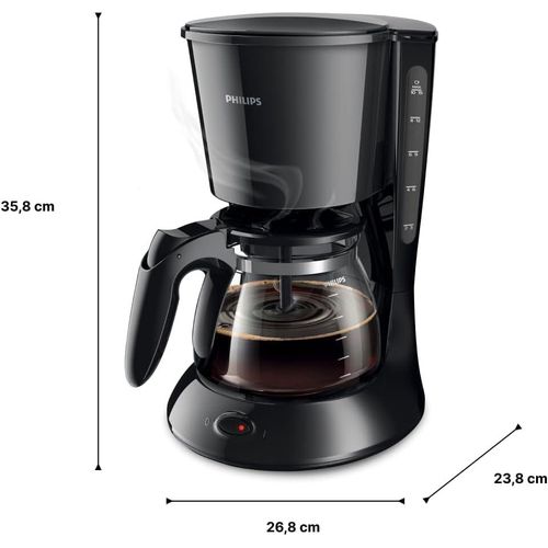 Philips Cafetière Daily Noir 1000 W, 1,2 L, 15 tasses - HD7461/20 – Image 5