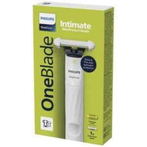 Philips Oneblade Intimate (corp) - Conçu pour l'Entretien, la Coupe et le Rasage des Poils Pubiens, avec une Protection Renforcée de la Peau rechargeable