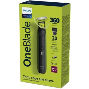 Philips Tondeuse multi usages Oneblade Pro 360 Visage + Corps QP6542/15 100 % étanche autonomie de 90 minutes
