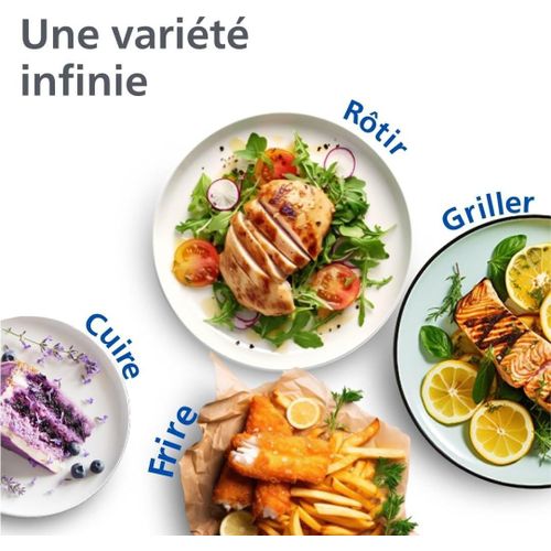 Philips Air Fryer Série 3000 Double Panier - Cuisson saine, rapide et polyvalente, capacité de 9 litres, écran tactile, conception à deux tiroirs – Image 2