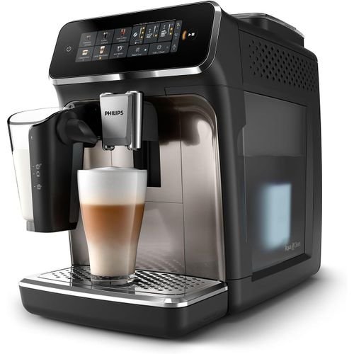 Philips Machine à Expresso Entièrement Automatique Séries 3300-6 Boissons, Écran tactile couleur moderne, LatteGo, SilentBrew, Chrome Noir – Image 2