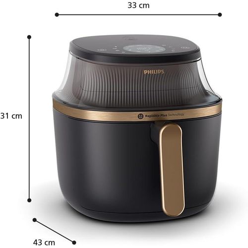 Philips Friteuse Air Fryer Sans Huile 6.2 L 1700 W Avec Fenêtre - Série 3000 NA332/09 – Image 2