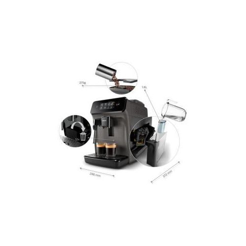 Philips Machine à café broyeur automatique série 1200 - 15 bars - buse vapeur - 2 boissons - EP1224 – Image 4