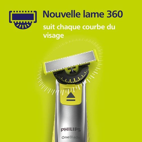 Philips Lame de Recharge 360° - Pour Rasoir Électrique OneBlade – Avec Peigne Réglable 5 en 1 – Image 2