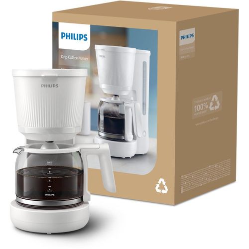 Philips Cafetière filtre HD7411/00 Serie 3000- 1,25 L- Blanc-1080 W