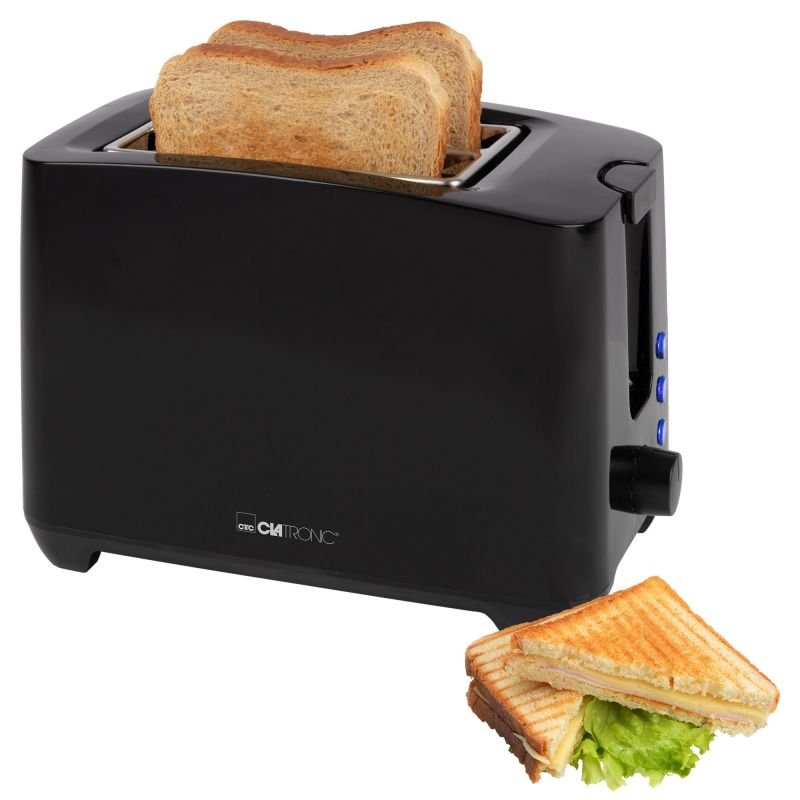 Grille-Pain Électrique 750W 2 Tranches Avec Fonction Décongélation Clatronic TA3801 – Image 2