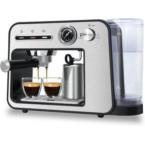 RAYLAN Machine À Expresso 19 Bars Avec Mousseur À Lait, Semi-Automatique Pour Latte Et Cappuccino – Image 2