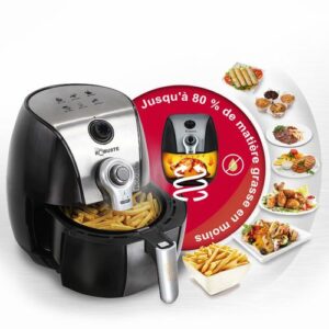 Robuste Friteuse Sans Huile - Air Fryer - 3.2 L - 1500 W - Noir/Gris