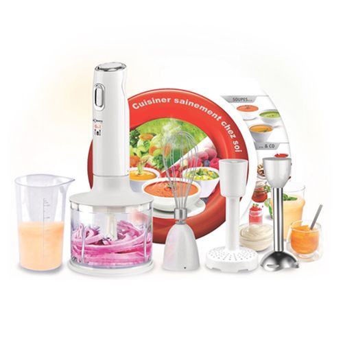 Robuste Mixeur Plongeant Mp 3En1- 300 W - Blanc-Inox – Image 2