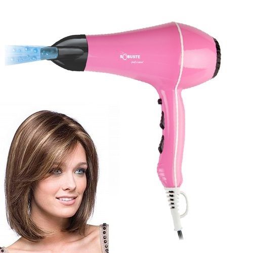 Robuste Sèche Cheveux Professionnel Pro 2000 Touche Air Frais - 2000 W - Rose