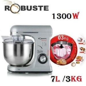 Robuste Robot pétrin fast chef Bol En Inox 1300W- 7L- Argent