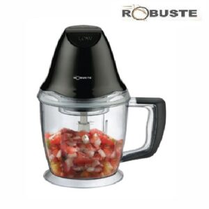 Robuste Hachoir Professionnel 300W 1.5 Litres 4 Lames En Acier Inoxydable - Noir