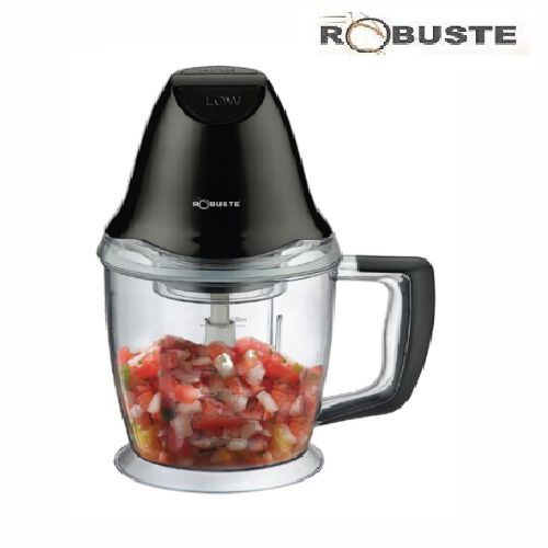 Robuste Hachoir Professionnel 300W 1.5 Litres 4 Lames En Acier Inoxydable - Noir