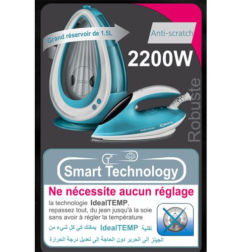 Robuste Smart Centrale Vapeur 2000W - 1.5L - Bleu – Image 2